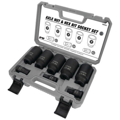 8 pc. Axle Nut and Hex Bit Socket Set | WILW89321